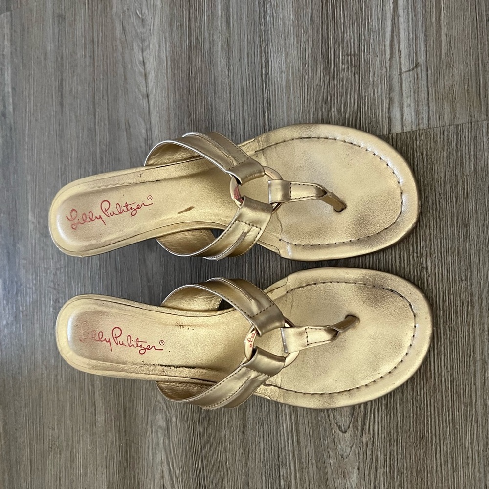 Lilly Pulitzer Gold McKim Wedge